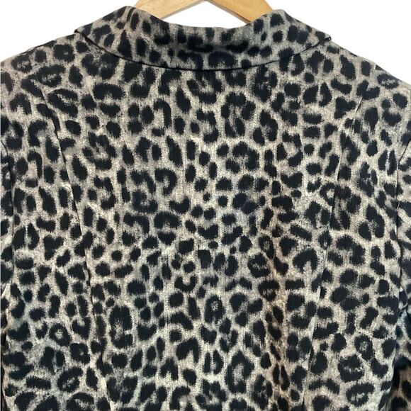 Cabi Jacket Woman’s Size 12 Leopard Jungle Print Blazer - Picture 5 of 10